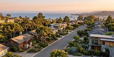 Santa Cruz Neighborhood near the ocean
